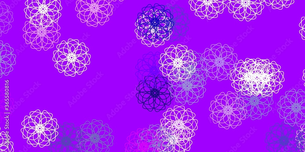 Light purple, pink vector natural artwork with flowers. Light purple, pink vector natural artwork with flowers.