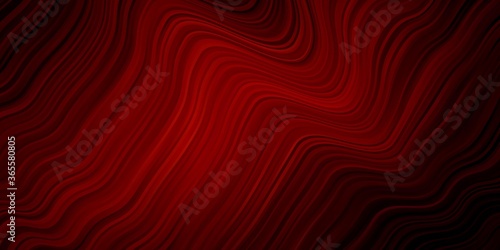 Dark Red vector pattern with wry lines. Abstract illustration with bandy gradient lines. Pattern for commercials, ads.