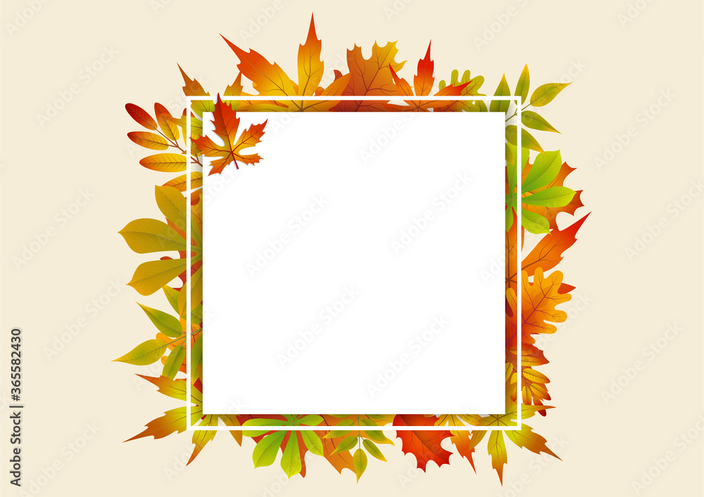Abstract Illustration Autumn Sale Background
