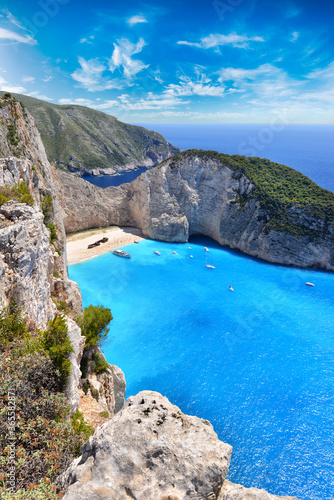 Famous shipwreck on Zakynthos island