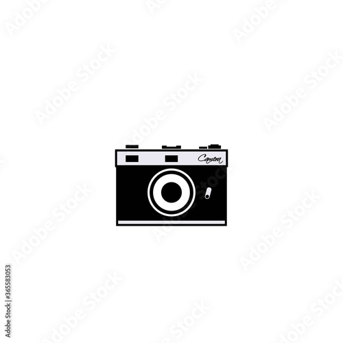 vintage photo camera icon