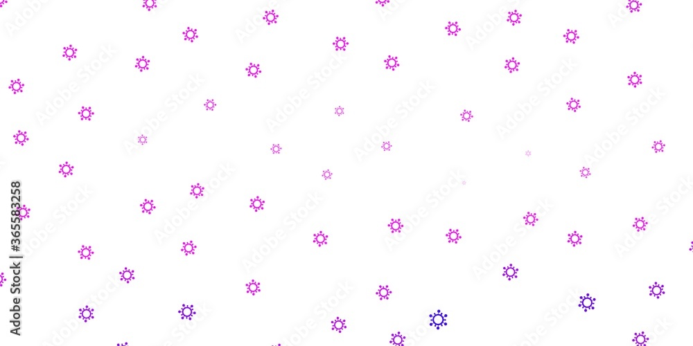 Light purple vector pattern with coronavirus elements. Light purple vector pattern with coronavirus elements.