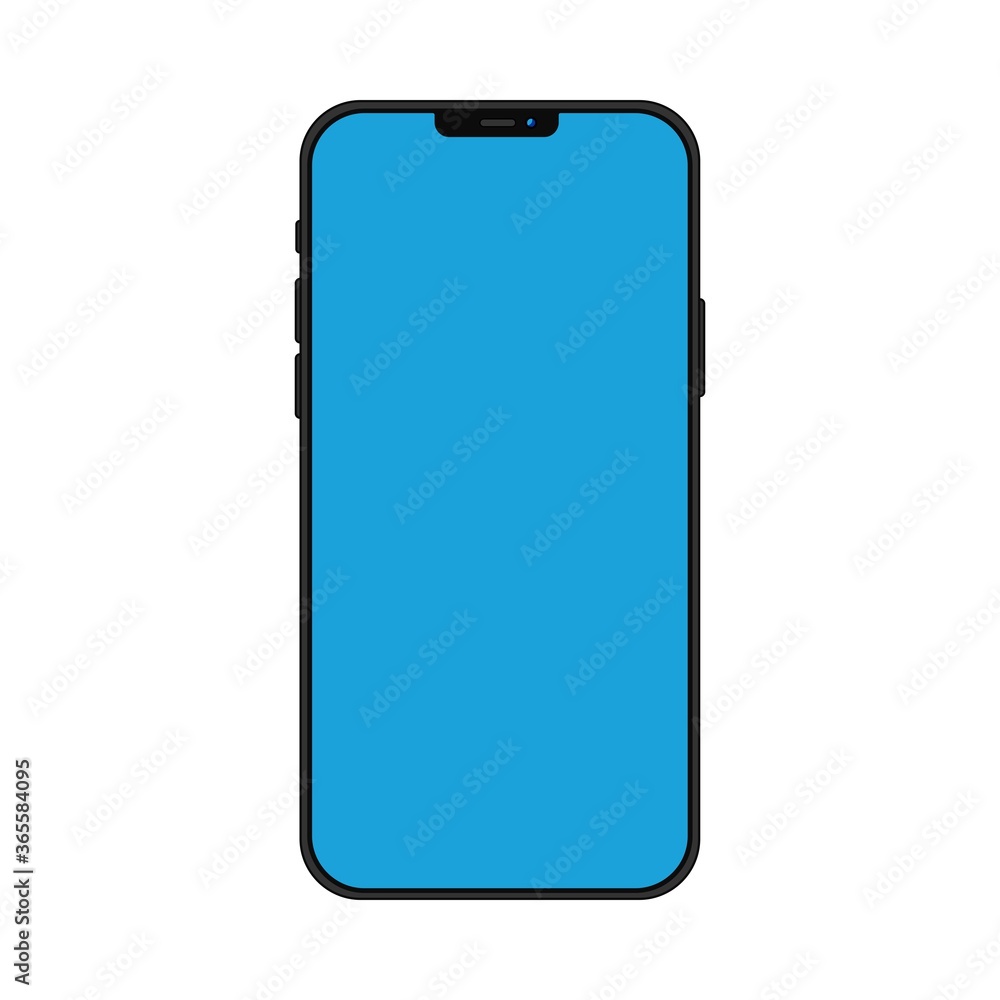 Modern phone mobile cellphone smartphone realistic vector illustration Modern phone mobile cellphone smartphone realistic vector illustration