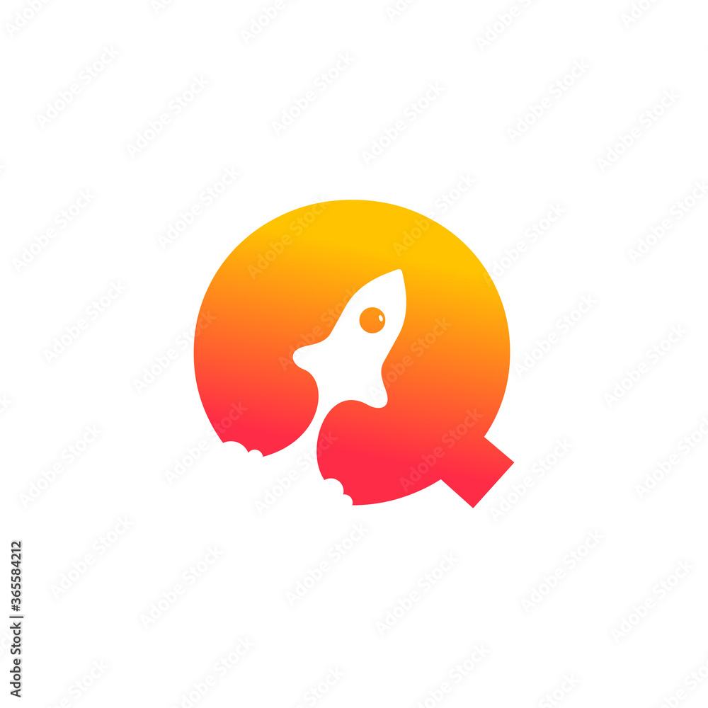 Fototapeta premium Initial Rocket