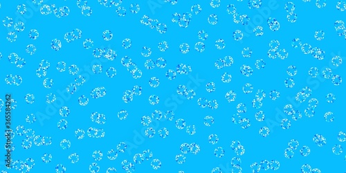 Light blue vector pattern with spheres.