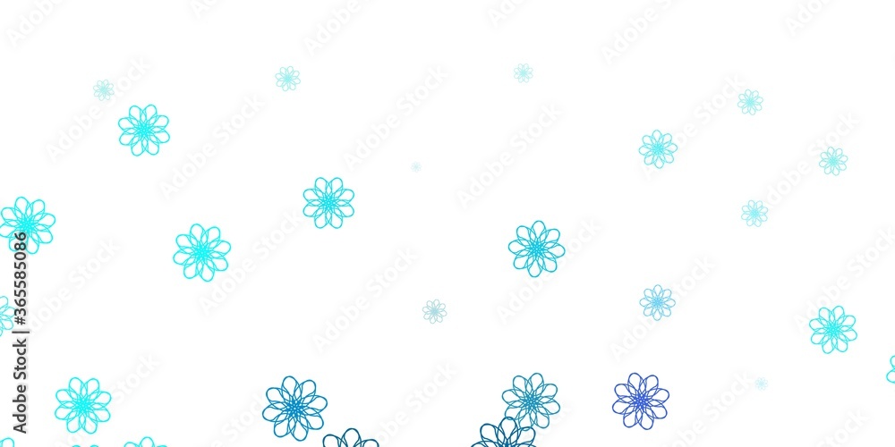 Light Pink, Blue vector natural artwork with flowers. Light Pink, Blue vector natural artwork with flowers.
