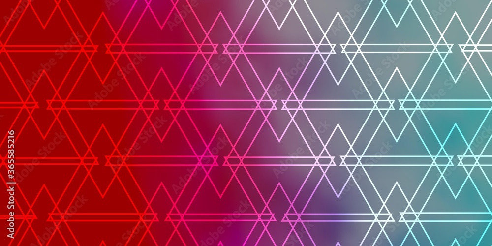 Light Blue, Red vector texture with lines, triangles. Abstract gradient design with colorful triangles. Best design for posters, banners. Light Blue, Red vector texture with lines, triangles. Abstract gradient design with colorful triangles. Best design for posters, banners.