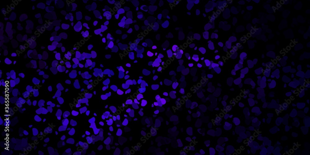 Dark purple vector backdrop with chaotic shapes. Dark purple vector backdrop with chaotic shapes.