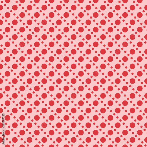 Two sized polkadots seamless repeat pattern background