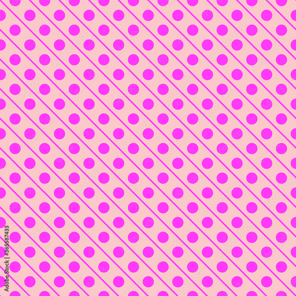 Two sized polkadots seamless repeat pattern background Two sized polkadots seamless repeat pattern background