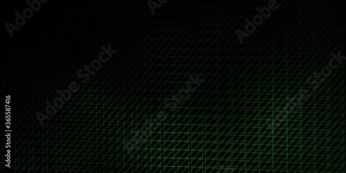 Dark Green vector layout with lines. Gradient abstract design in simple style with sharp lines. Best design for your posters, banners. © Guskova