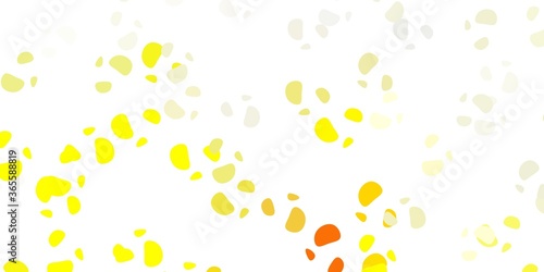 Fototapeta Naklejka Na Ścianę i Meble -  Light yellow vector pattern with abstract shapes.