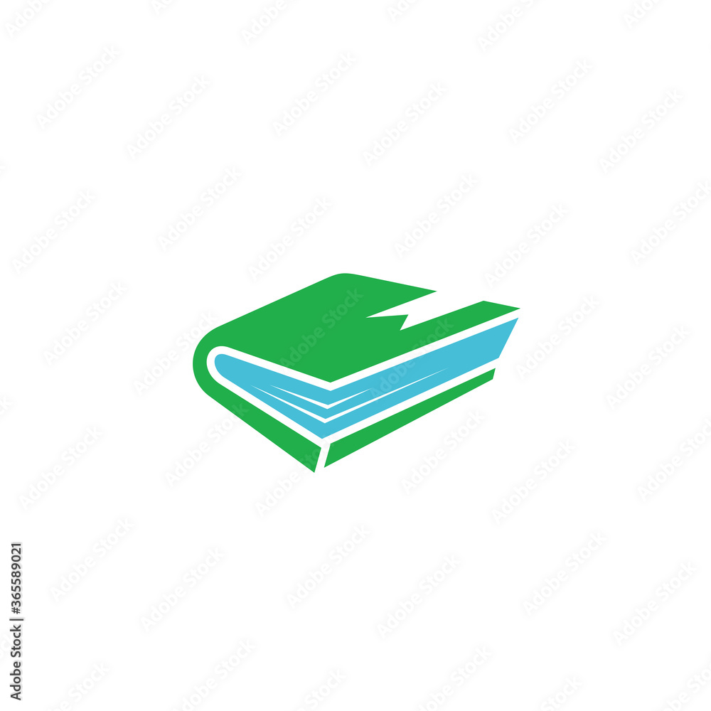 Logo template of book and education. Simple flat style. Vector logo template ready for use. Logo template of book and education. Simple flat style. Vector logo template ready for use.