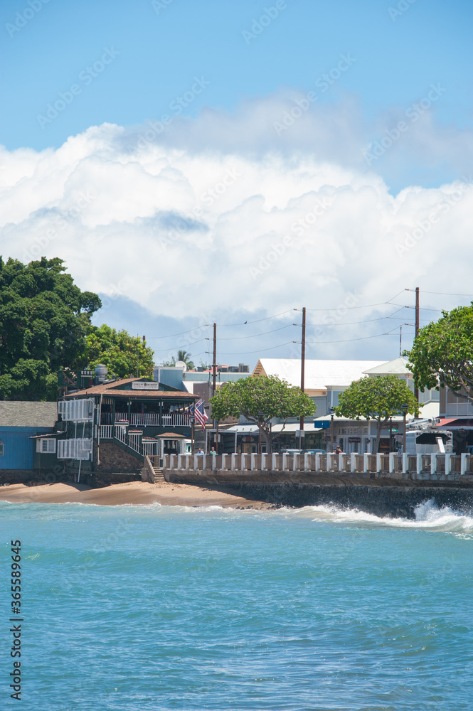 Front Street, Lahaina, Maui, Hawaii, Ocean Front Historic Town