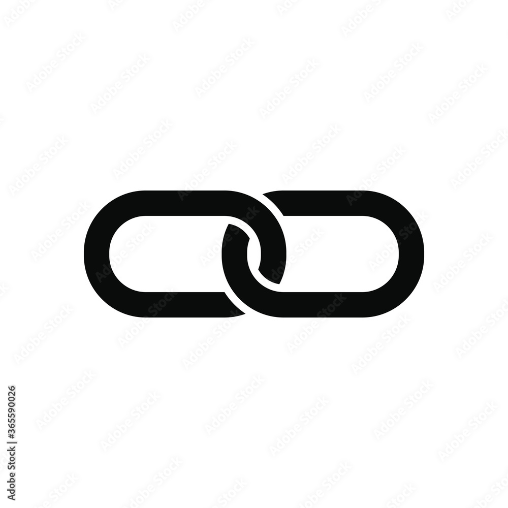 Chain icon vector logo design template Chain icon vector logo design template