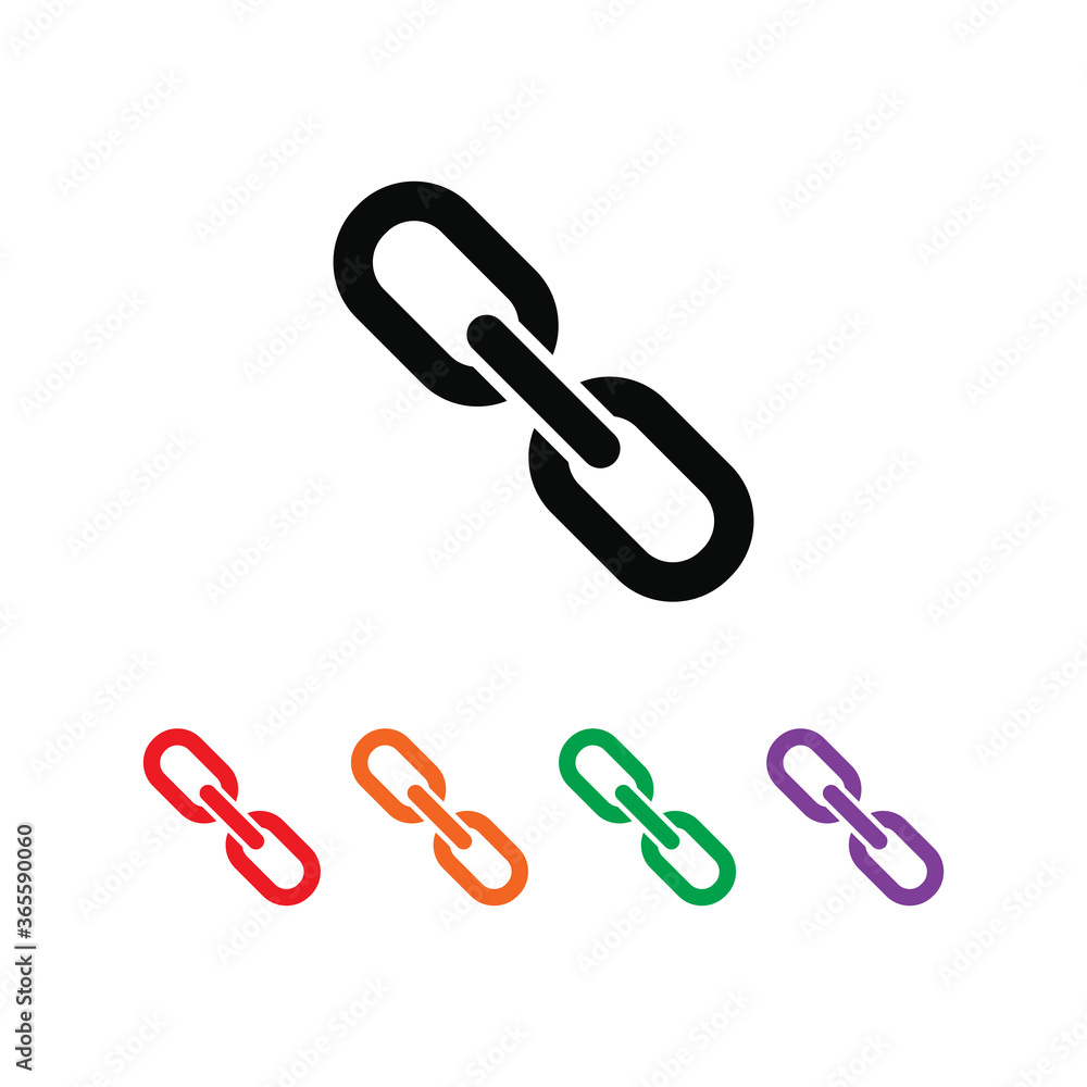 Chain icon vector logo design template