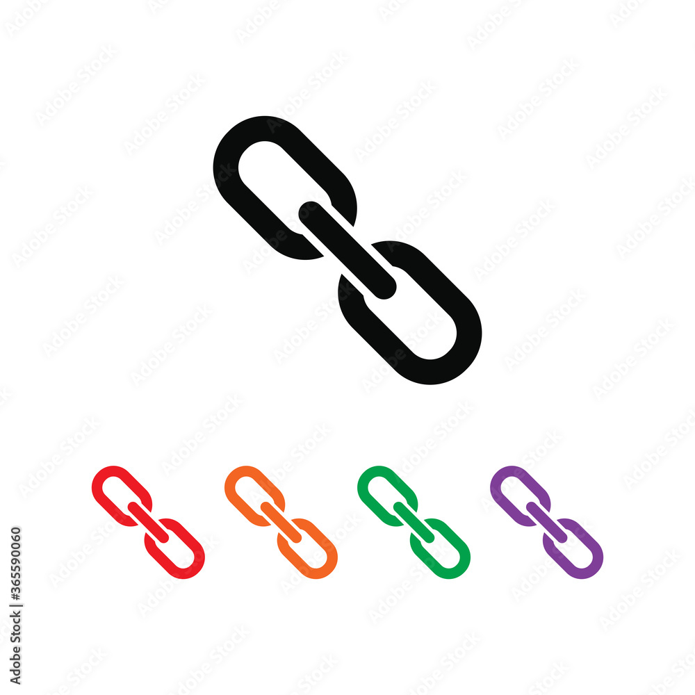 Chain icon vector logo design template Chain icon vector logo design template