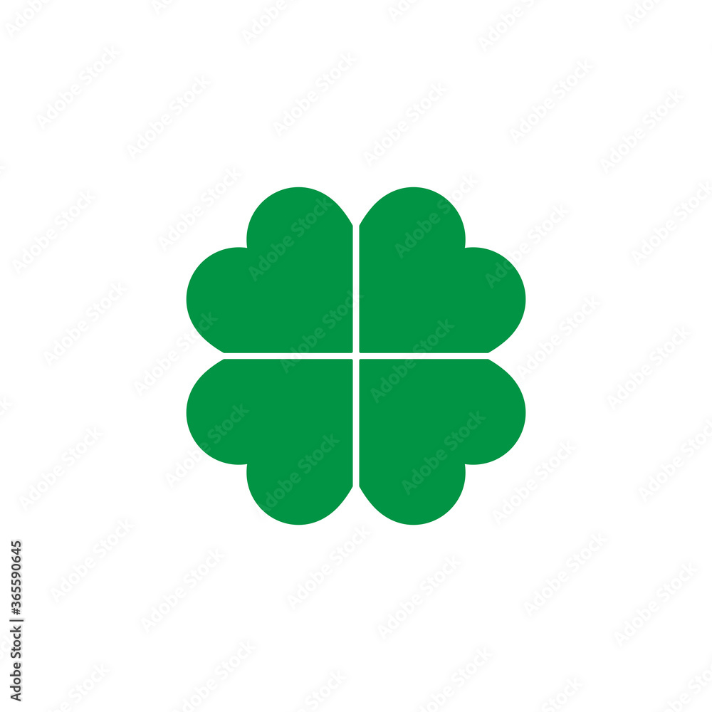 Clover icon vector logo design template Clover icon vector logo design template