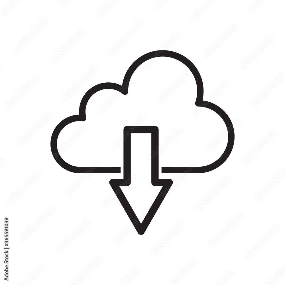 Cloud icon vector logo design template Cloud icon vector logo design template