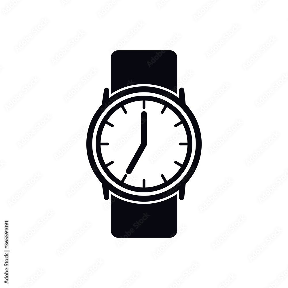 Clock icon vector logo design flat style illustration Clock icon vector logo design flat style illustration