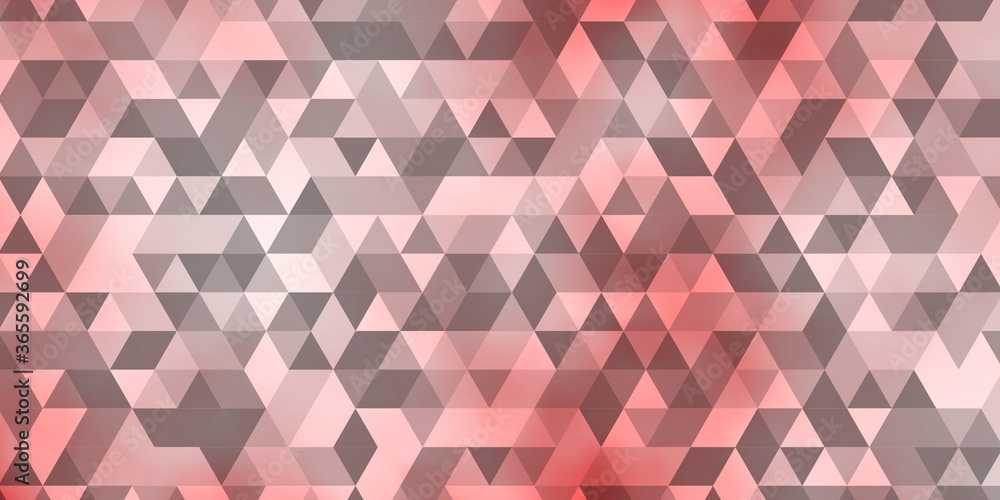 Light Red vector texture with triangular style. Light Red vector texture with triangular style.