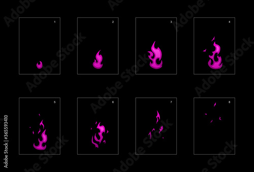 Poison explosion blast effect. fire explosion effect for animation. Effect for game design, motion graphic, animation or something else 20036.