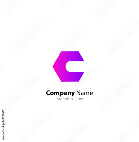 Free Download the simple elegant logo of letter C with white background - GFXLoad