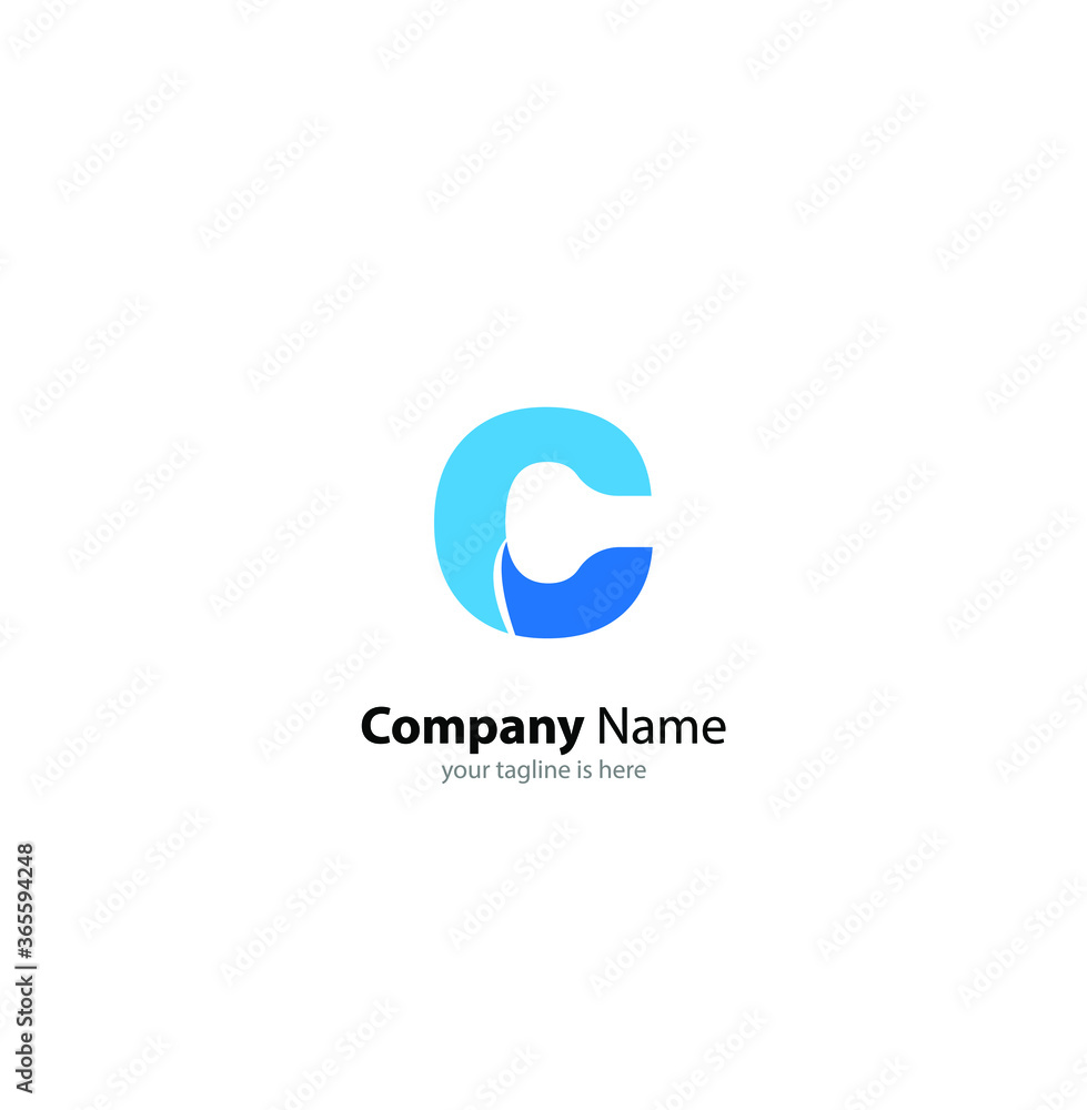 the simple elegant logo of letter C with white background the simple elegant logo of letter C with white background