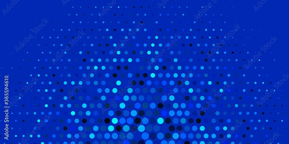 Dark BLUE vector texture with disks. Glitter abstract illustration with colorful drops. Pattern for booklets, leaflets.