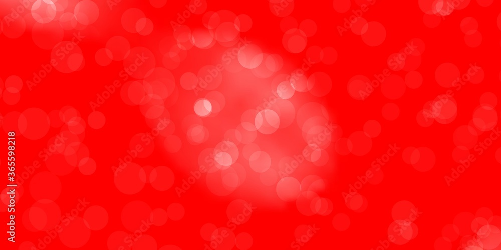 Light Red vector pattern with circles. Abstract illustration with colorful spots in nature style. New template for your brand book. Light Red vector pattern with circles. Abstract illustration with colorful spots in nature style. New template for your brand book.