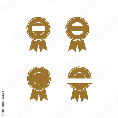 medal icon set, Award medal icon collection, Award medal certified vector. Award medal simple sign