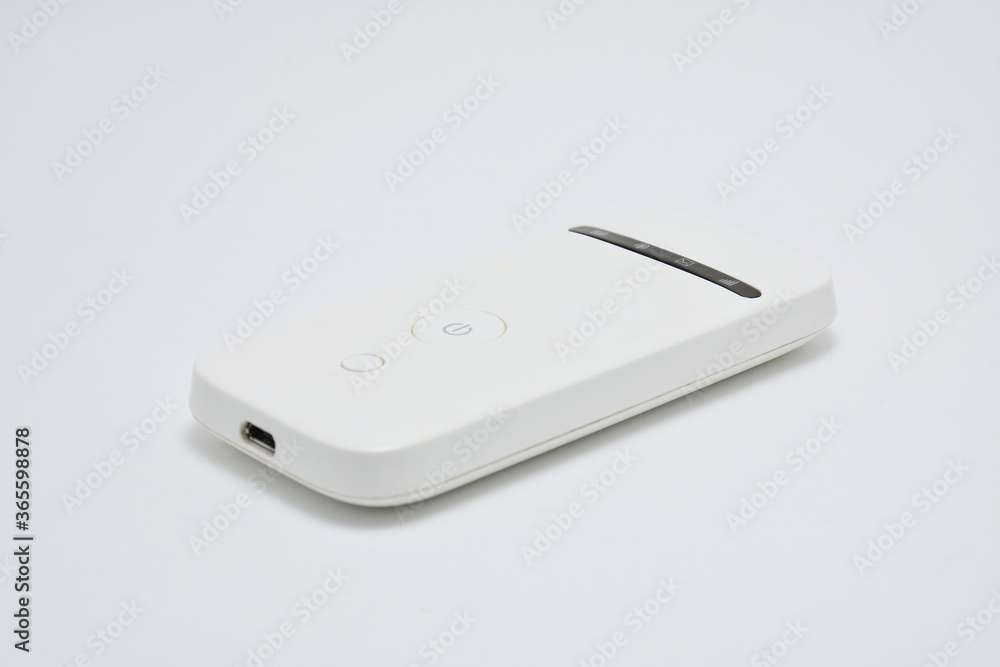 White handy portable pocket wifi device White handy portable pocket wifi device