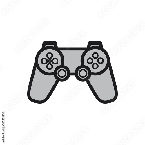 joystick game icon design illustration