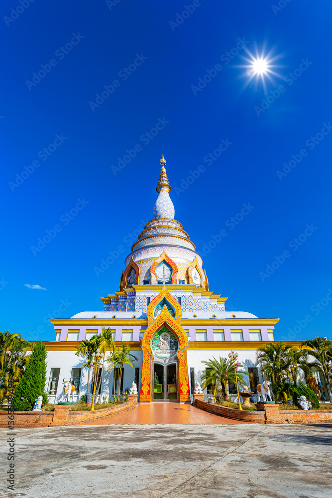 Chedi Kaew at Wat thaton, Mae Ai, Chiang Mai, Thailand