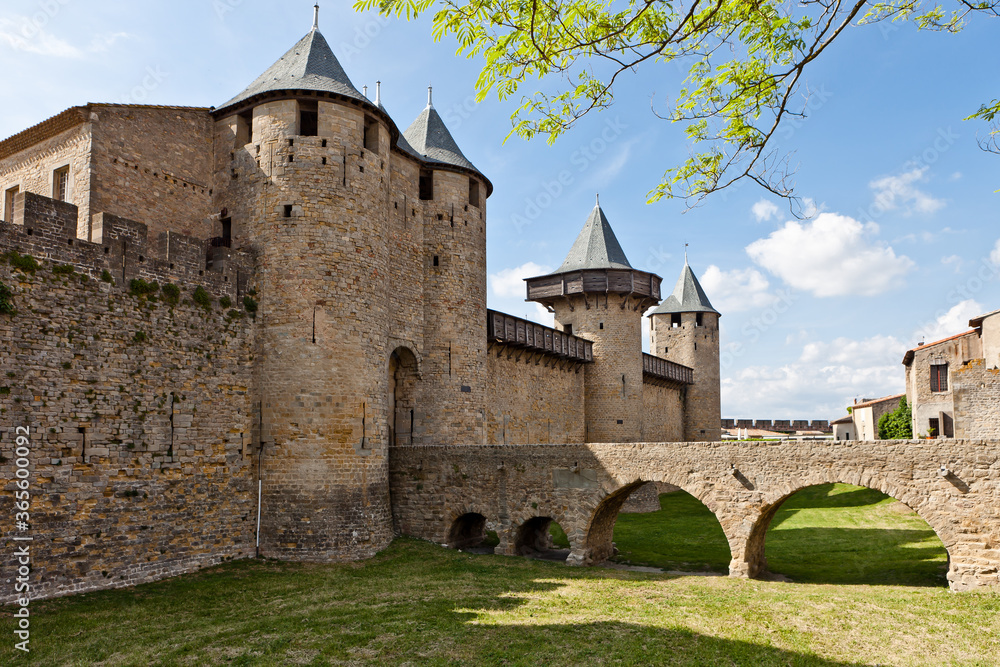 Fortress of Cacarsonne in France. Fortress of Cacarsonne in France.