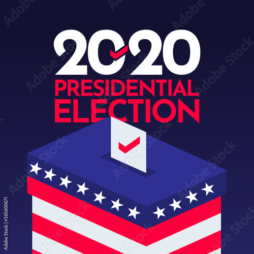 Presidential Election 2020 United States Vector Template Design Illustration