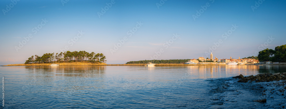 Fototapeta premium City and Bay Banjol at Rab Croatia