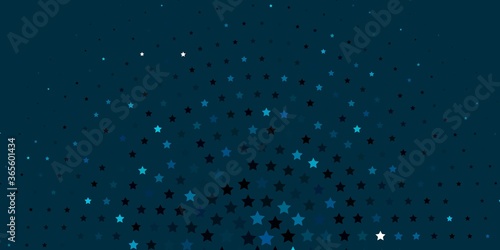 Light BLUE vector layout with bright stars. Decorative illustration with stars on abstract template. Design for your business promotion.