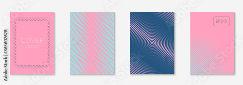 Minimalistic cover template set with gradients