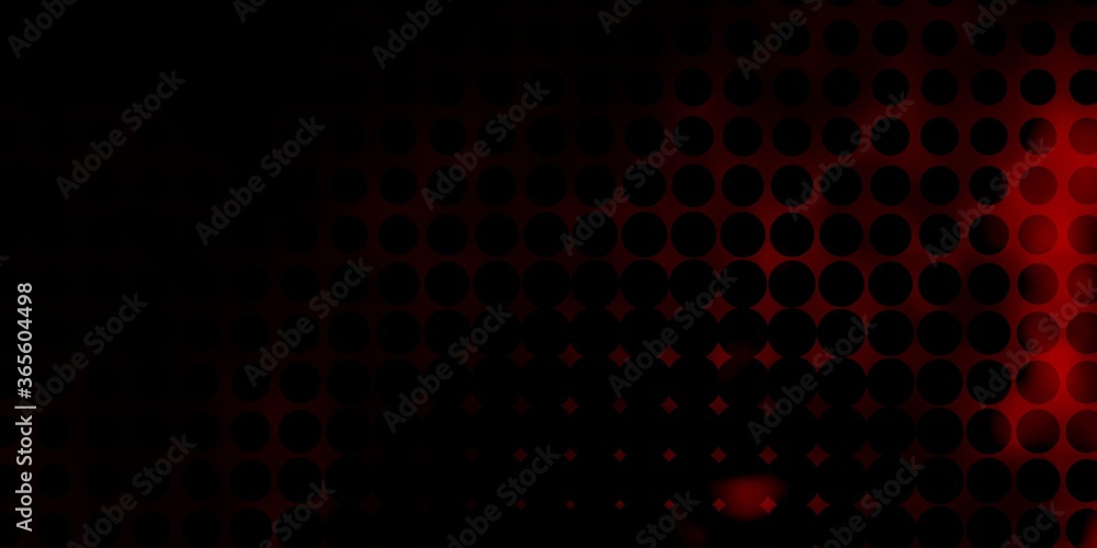 Dark Red vector texture with disks. Abstract colorful disks on simple gradient background. New template for a brand book.