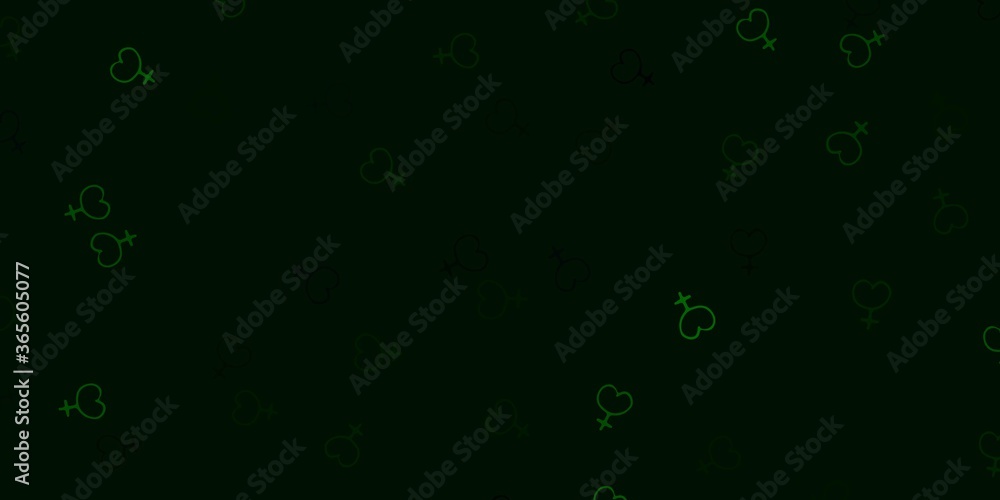 Light Green vector background with woman symbols. Light Green vector background with woman symbols.