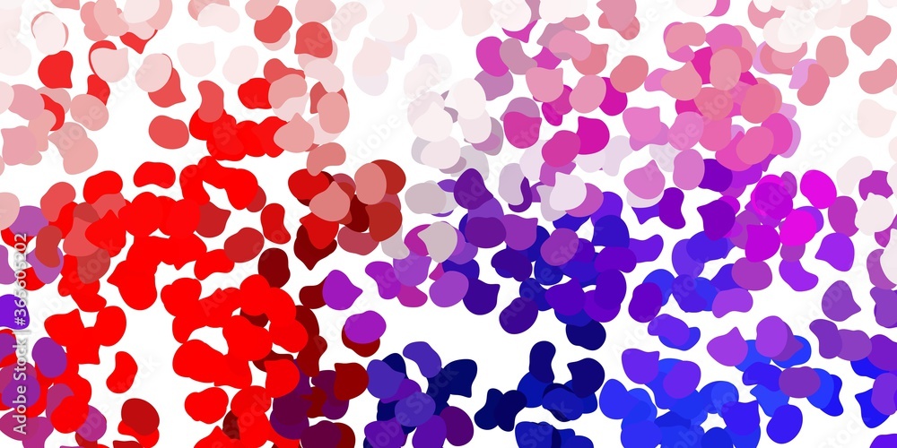 Light blue, red vector backdrop with chaotic shapes. Light blue, red vector backdrop with chaotic shapes.