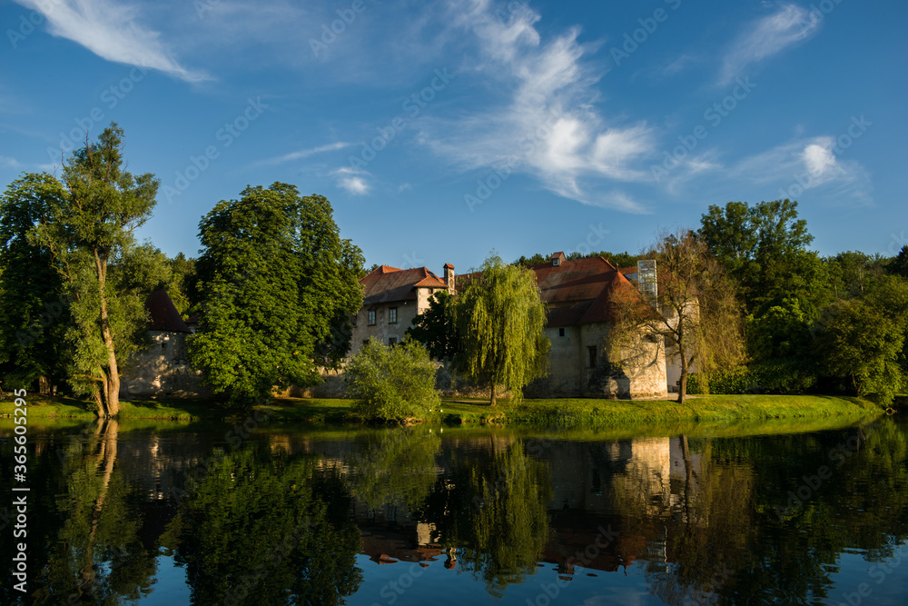 Old Castle Otocec on river island, Slovenia Old Castle Otocec on river island, Slovenia