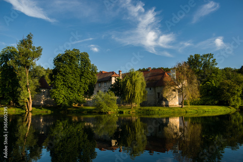 Old Castle Otocec on river island, Slovenia