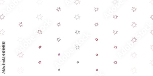 Light Gray vector backdrop with virus symbols.