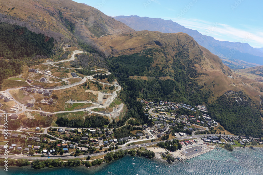 view of the city of Queenstown, New Zealand