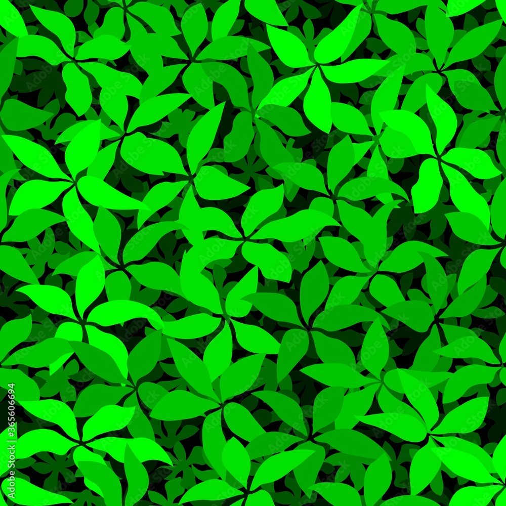 Floral lime green creeper seamless vector pattern. Simple green background Floral lime green creeper seamless vector pattern. Simple green background