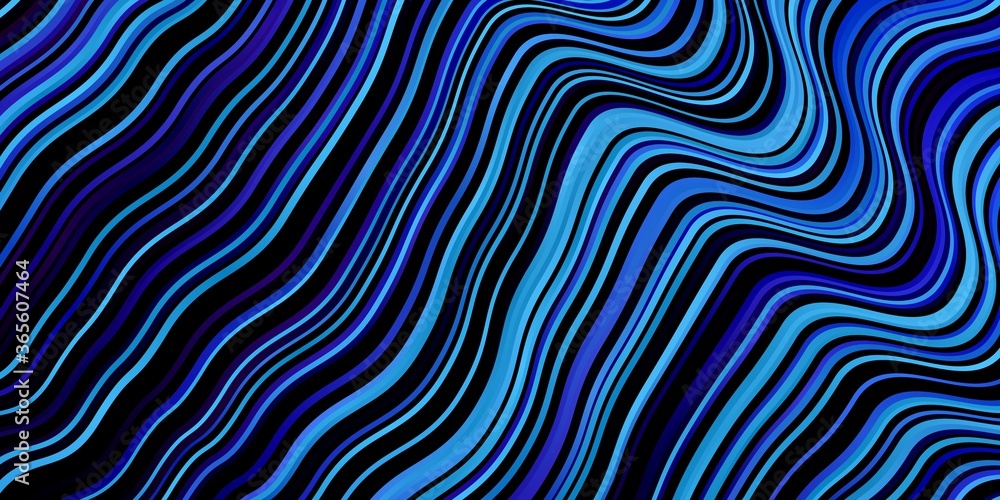 Fototapeta premium Dark Pink, Blue vector texture with curves. Abstract illustration with gradient bows. Pattern for websites, landing pages.