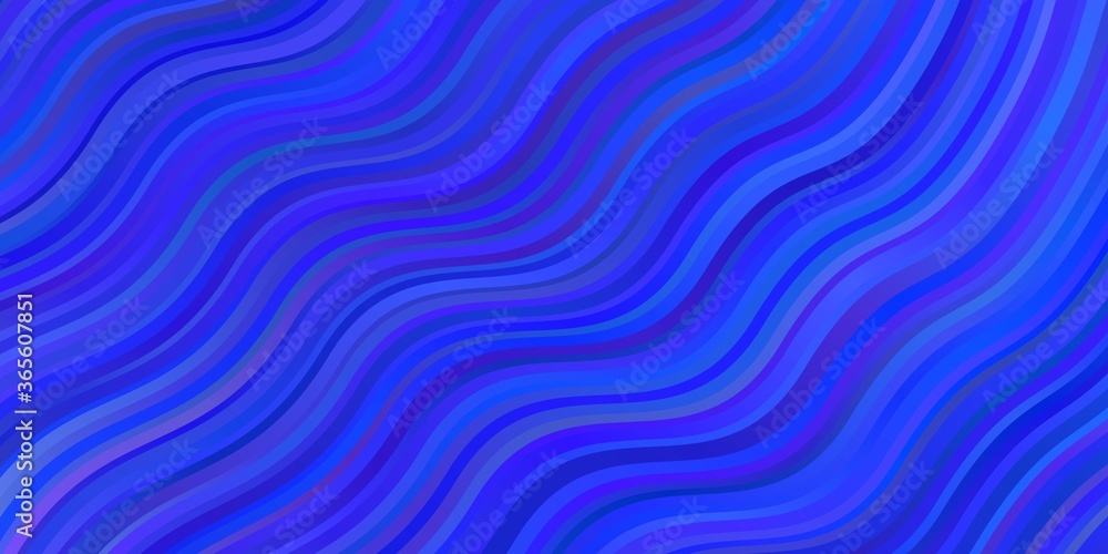 Light BLUE vector backdrop with curves. Abstract illustration with bandy gradient lines. Pattern for booklets, leaflets. Light BLUE vector backdrop with curves. Abstract illustration with bandy gradient lines. Pattern for booklets, leaflets.