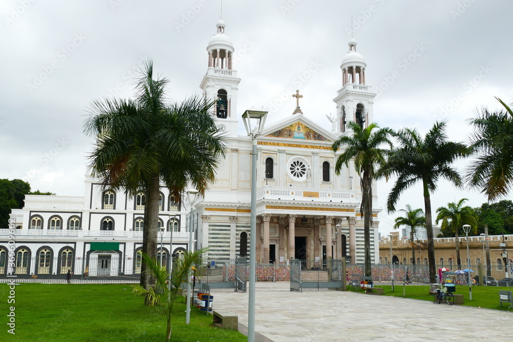 Nossa Senhora Nazare Cathedral in Belem do Para, Brazil. Nazareth Cathedral is the final destination of Nazareth Saint during the processions of 